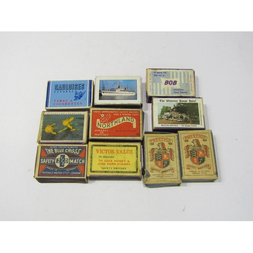 4405 - A selection of postcards including an example dated 1944 Belgium, topographical, matchbox covers fro... 