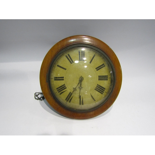 4434 - A postman's mahogany alarm clock, 10