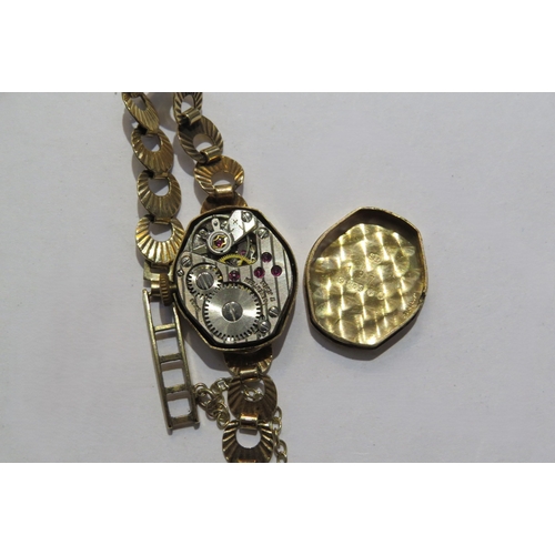 8108 - A Rotary 9ct gold ladies wristwatch and 9ct gold Geneve Quartz wristwatch, 18g gross weight