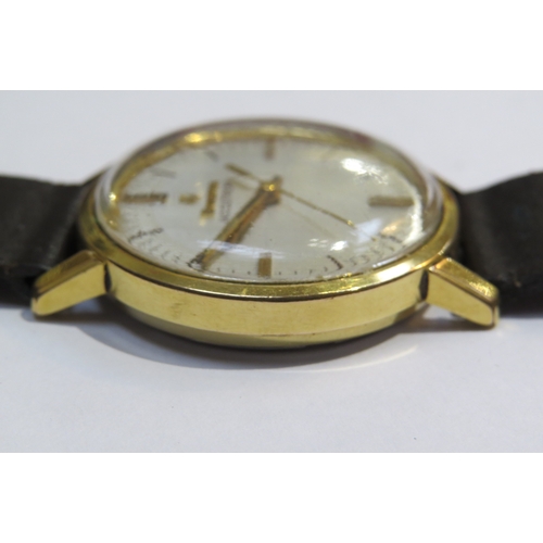 8185 - A Bulova Accutron gentleman’s gold plated wristwatch, with box  (E)  £30-40