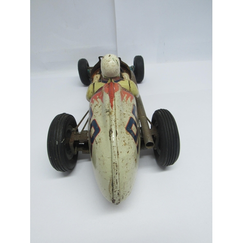 7162 - A late 1950s Yonezawa (Japan) litho printed tinplate Champion's Racer No.98 Indianapolis Style racin... 