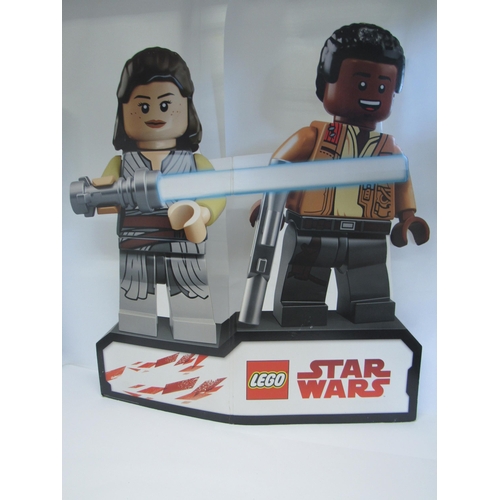 7044A - A large Lego Star Wars point of sale floorstanding card shop display, 117cm tall