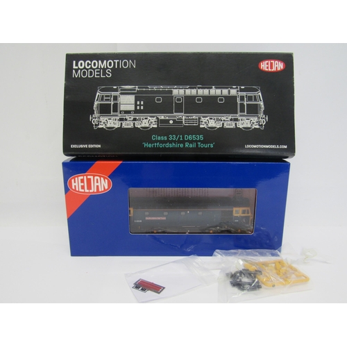 7384 - A boxed Heljan 00 gauge model railway 3363 Locomotion Models Exclusive Class 33 BR blue 33116/D6535 ... 