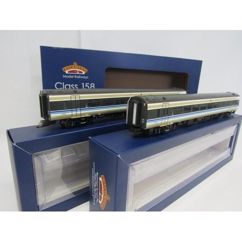 7390 - A boxed Bachmann Branch-Line 00 gauge model railway 31-517 Class 158 DMU 2 Car Set in BR Regional Ra... 