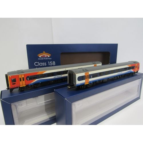 7391 - A boxed Bachmann Branch-Line 00 gauge model railway 31-518 Class 158 DMU 2 Car Set in East Midlands ... 