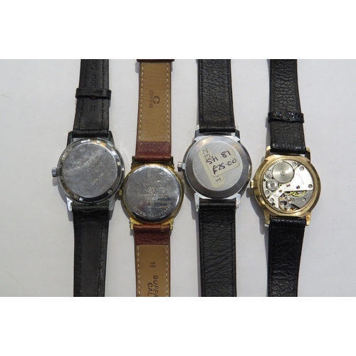 8143 - Four wristwatches Quartz and manual movements including two Sekonda (one missing back), Rone Country... 