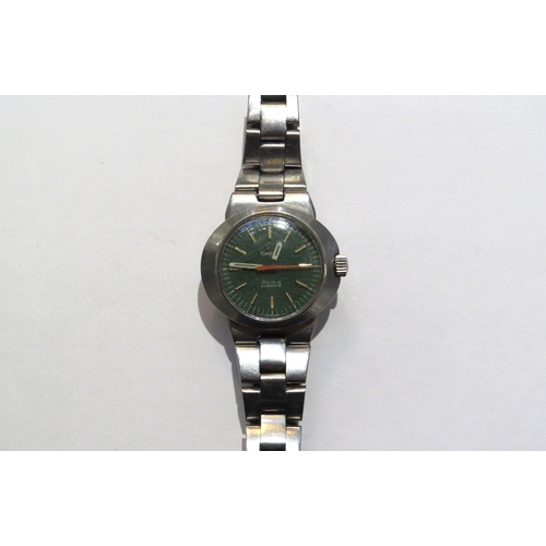 8149 - A ladies 1968 Omega Dynamic with green oval face, automatic    (R) £130 Antiques & Interiors