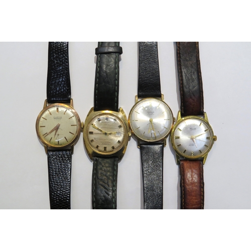 8141 - Four vintage mens wristwatches including Relide Automatic, Timey Automatic, Curtis and Crown manual ... 