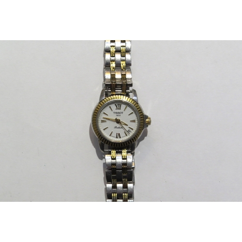 8176 - A lady's Tissot Ballade wristwatch with date aperture and box  (E)  £20-30 AI