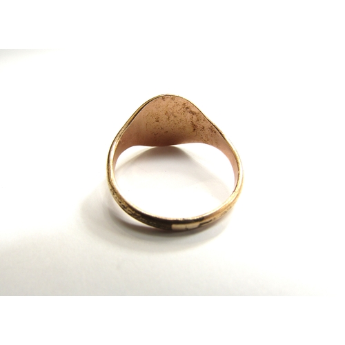 9402 - WITHDRAWN; A signet ring, monogrammed. Size U, 3.4g