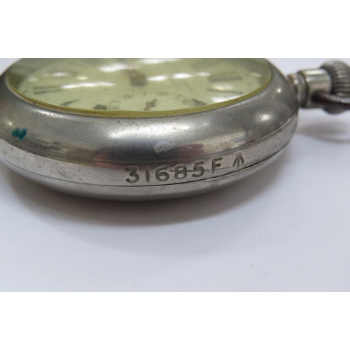 8205 - A H. Williamson Ltd. London broad aroow pocket watch, No. 31685F