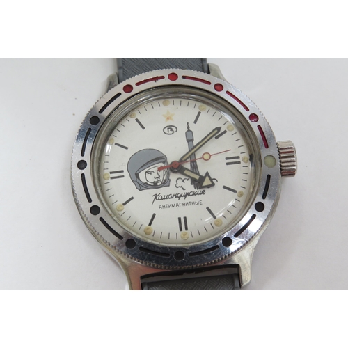 8163 - A Soviet Vostok Amphibia cosmonaut Yuri Gagrin anniversary watch