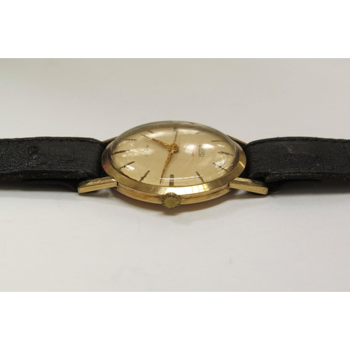 8188 - A Roamer Premier Incabloc gold cased wristwatch with presentation to back reading: 'To W. Wilson fro... 