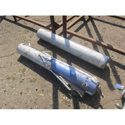 3611 - Two 80m rolls of plastic sheeting