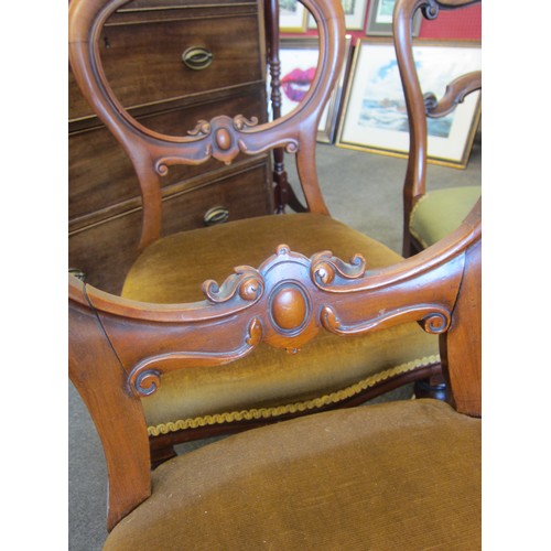 1018 - Four Victorian dining chairs