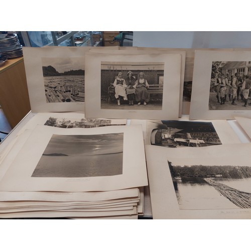 1469 - A quantity of mounted photographs by J. Warden Harvey to include an interior of Blekinsktugan, Stock... 