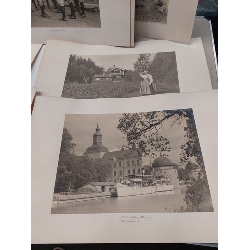 1469 - A quantity of mounted photographs by J. Warden Harvey to include an interior of Blekinsktugan, Stock... 