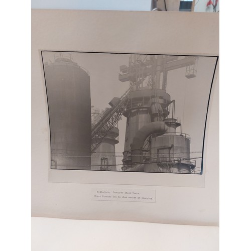 1468 - A large quantity of mounted photographs by J. Warden Harvey including Consett Ironworks, Derbyshire,... 