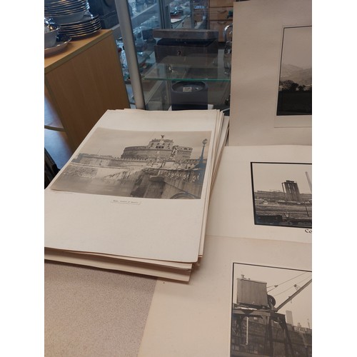 1468 - A large quantity of mounted photographs by J. Warden Harvey including Consett Ironworks, Derbyshire,... 