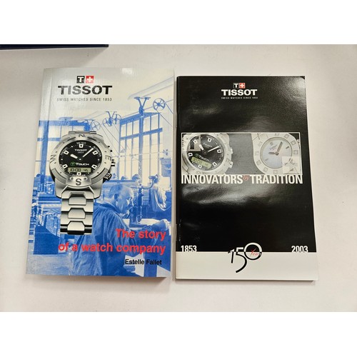 8189 - A Tissot T-WIN ladies wristwatch in a Tissot 150 years anniversary presentation box, with associated... 