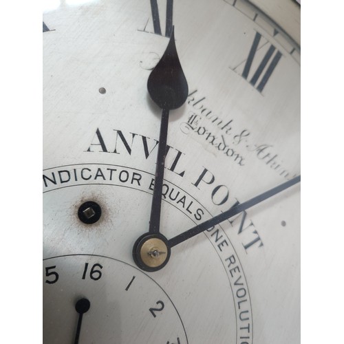 8078 - A late 19th Century lighthouse wall clock by Brockbank and Atkins of London, made for Anvil Point li... 