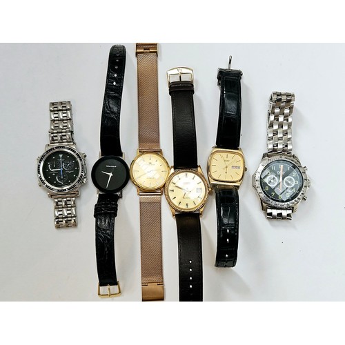 8195 - A group of wristwatches/chornographs including Citizen, Sandoz, Jaquet Dorz, etc   (R)  £30 AI