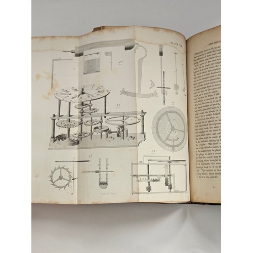 8218 - Thomas Reid: 'Treatise on Clock & Watch Making, Theoretical & Practical', 1852 5th edition, added en... 