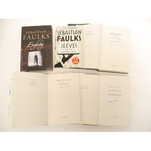 9267 - Sebastian Faulks, 5 titles, all published London, Hutchinson, all original cloth, all in dust wrappe... 