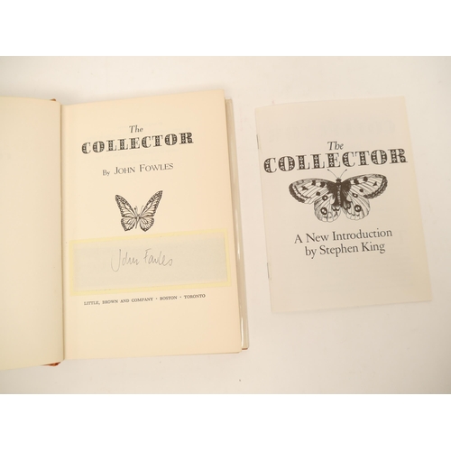 9269 - John Fowles: 'The Collector', Boston & Toronto, Little, Brown & Company, 1963, 1st US edition, signe... 