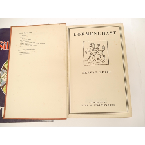 9343 - A collection of mixed modern first editions etc., including Mervyn Peake: 'Gormenghast', London, Eyr... 