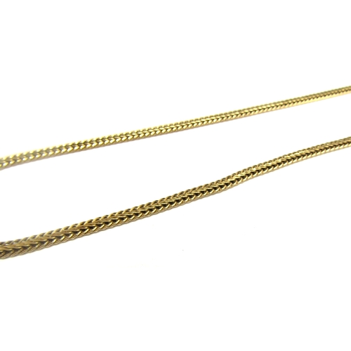 9467 - A 9ct gold flatlink necklace, 44cm long, 7.8g