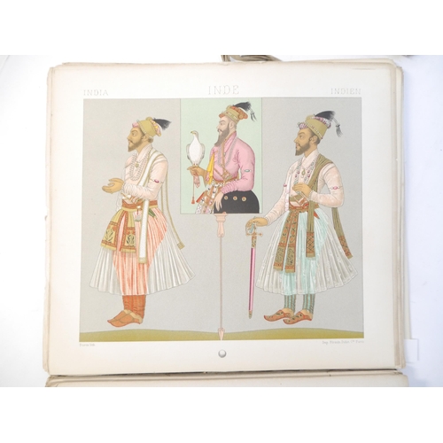 9011 - (Chromolithograph plates, Costume.) Auguste Racinet: 'Le Costume Historique', Paris, Firmin-Didot et... 