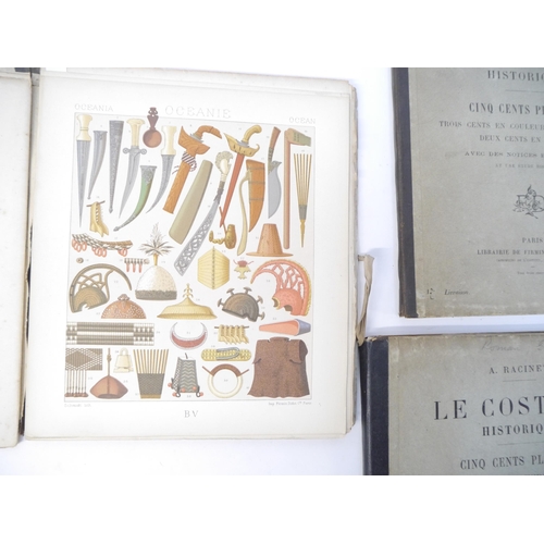 9011 - (Chromolithograph plates, Costume.) Auguste Racinet: 'Le Costume Historique', Paris, Firmin-Didot et... 