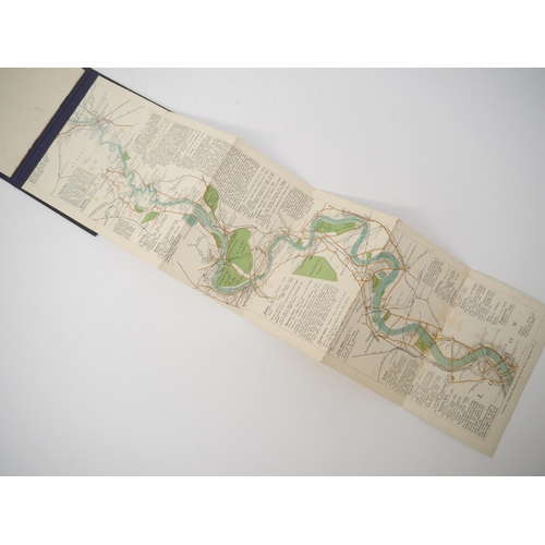 9042 - 'The Oarsman's and Angler's Map of the River Thames, From It's Source to London Bridge, One Inch to ... 