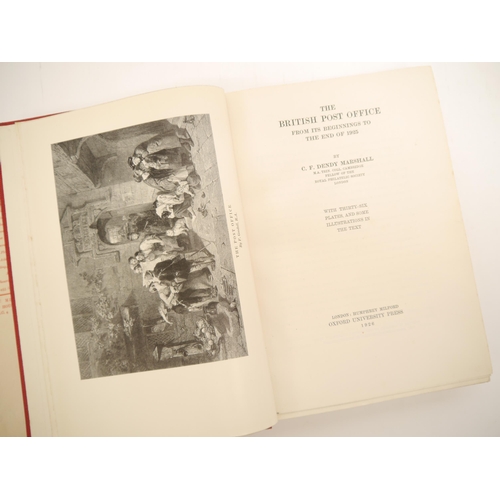 9095 - C.F. Dendy Marshall: 'The British Post Office from its Beginnings to the end of 1925.', London, Hump... 