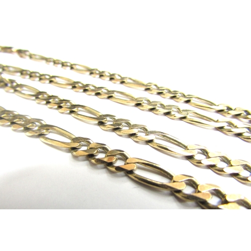 9413 - A 9ct gold flatlink neckchain, 60cm long, 20.7g