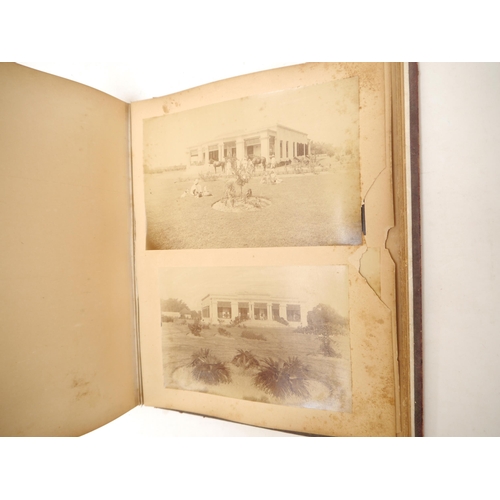 9019 - A circa late 19th Century photograph album containing approximately 18 albumen print and other photo... 