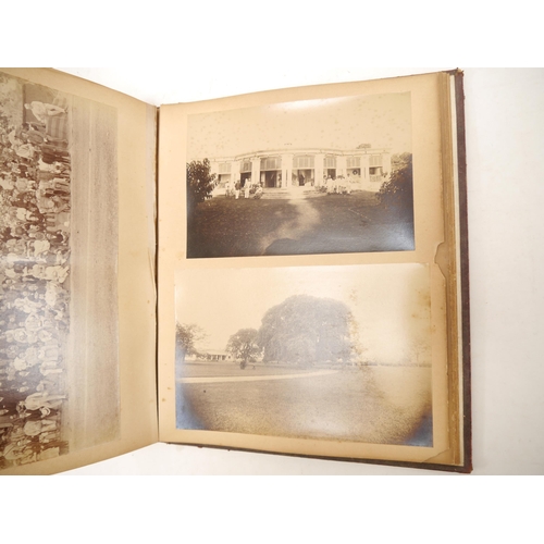 9019 - A circa late 19th Century photograph album containing approximately 18 albumen print and other photo... 