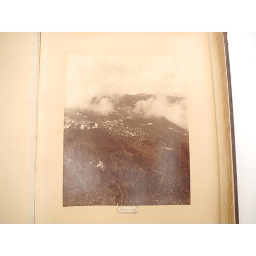 9019 - A circa late 19th Century photograph album containing approximately 18 albumen print and other photo... 