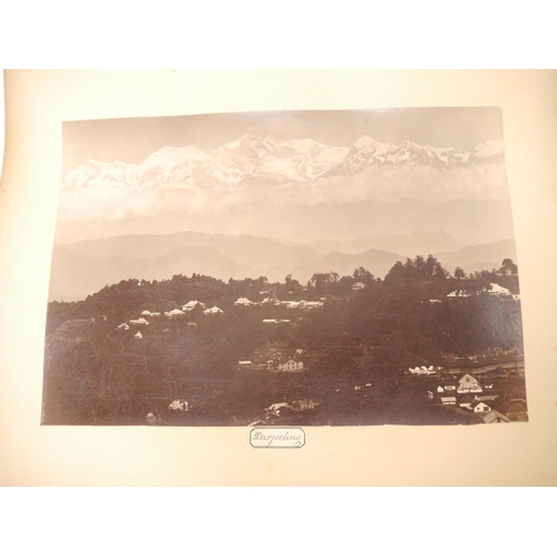 9019 - A circa late 19th Century photograph album containing approximately 18 albumen print and other photo... 