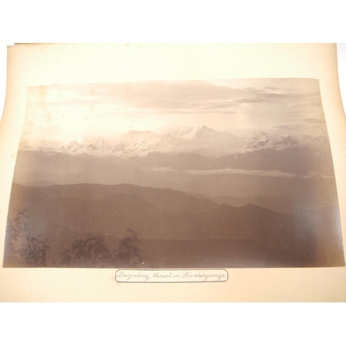 9019 - A circa late 19th Century photograph album containing approximately 18 albumen print and other photo... 