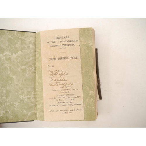 9017 - Six diaries of Arthur Tosio Peppe (1873-1949) of Ranchi Bengal, India, for the years 1903-1908, all ... 