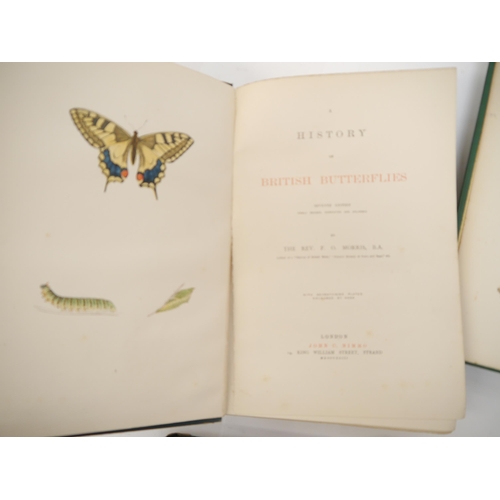 9399 - (Butterflies & Moths, Lepidoptera.) Rev. F.O. Morris, 2 titles: 'A History of British Butterflies', ... 