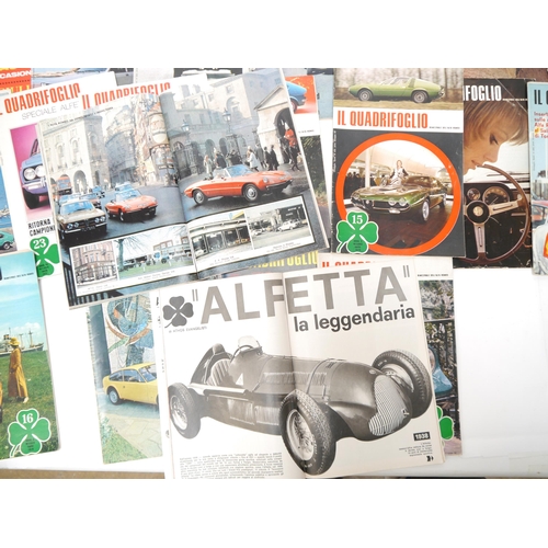 9355 - (Alfa Romeo, Motoring, Motor Racing.) Twenty one issues of 'Il Quadrifoglio. Trimestrale Dell 'Alfa ... 