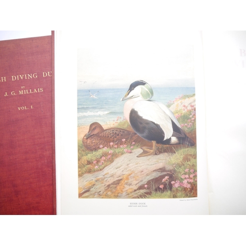 9366 - John Guille Millais: 'British Diving Ducks', London, Longmans, Green and Co., 1913, 1st edition, lim... 