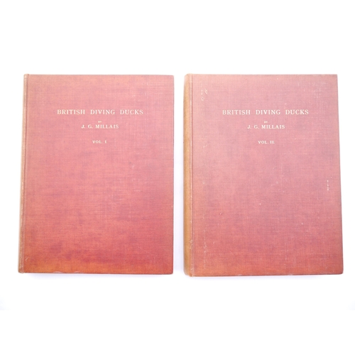 9366 - John Guille Millais: 'British Diving Ducks', London, Longmans, Green and Co., 1913, 1st edition, lim... 