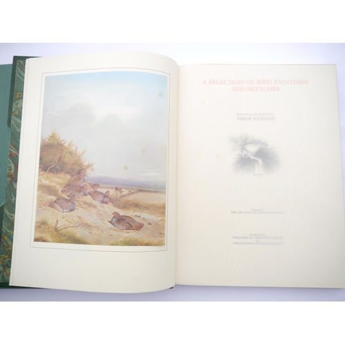 9372 - Philip Rickman: 'A Selection of Bird Paintings and Sketches', London, Curpotten Ltd, 1979, limited e... 