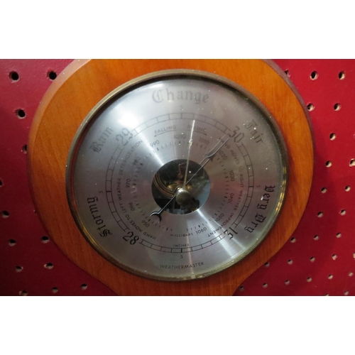 4036 - A 20th Century banjo barometer thermometer