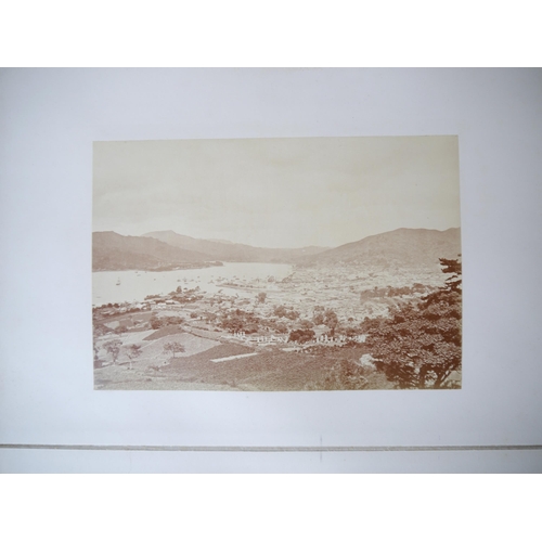 9010 - (Lai Afong, China, Canton, Hong Kong, Singapore, Asia.) Three large photograph albums containing 145... 