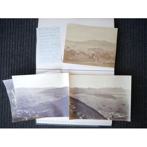 9010 - (Lai Afong, China, Canton, Hong Kong, Singapore, Asia.) Three large photograph albums containing 145... 